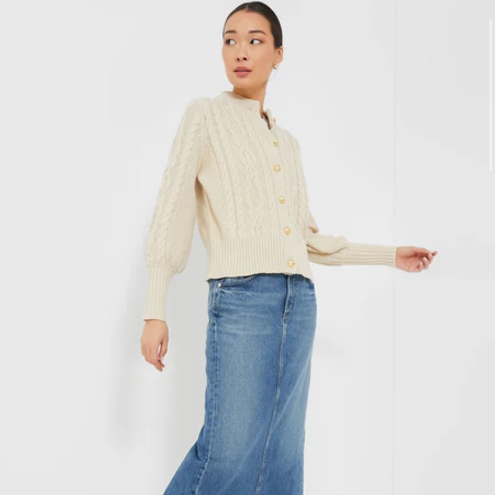 NWOT Tuckernuck Cotton Colette Cardigan - Picture 2 of 6